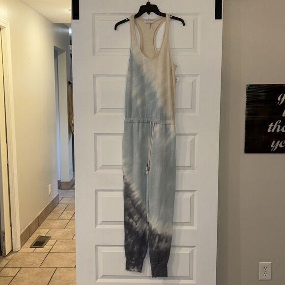 YFB Young Fabulous and Broke Eberhart Jumpsuit Jade India Wash Tie Dye, NWT - Picture 4 of 10
